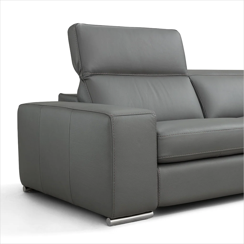 Ambasciatore II Italian Leather Modern Sofa - Image 2