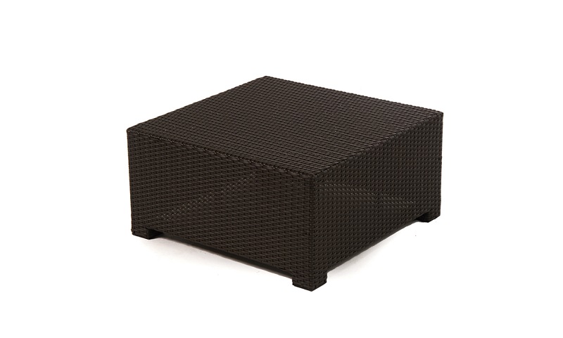 Anguilla Modern Patio Coffee Table with Glass