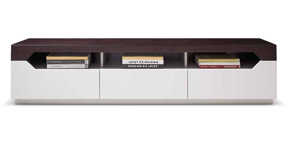 Angolo Brown Oak & Gray Modern TV Stands