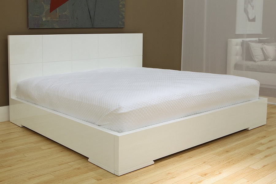 Ambrossi White Contemporary Beds - Image 7