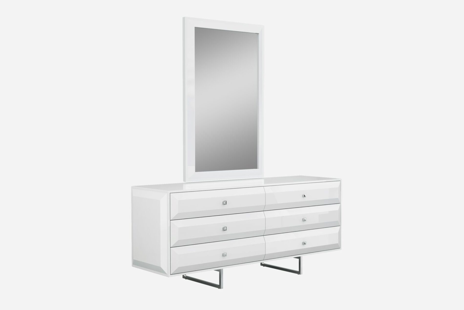 Colombo White Modern Dressers Contemporary Nightstands