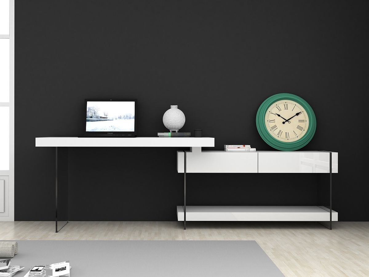 Sfera 360° White Modern Office Desk - Image 4
