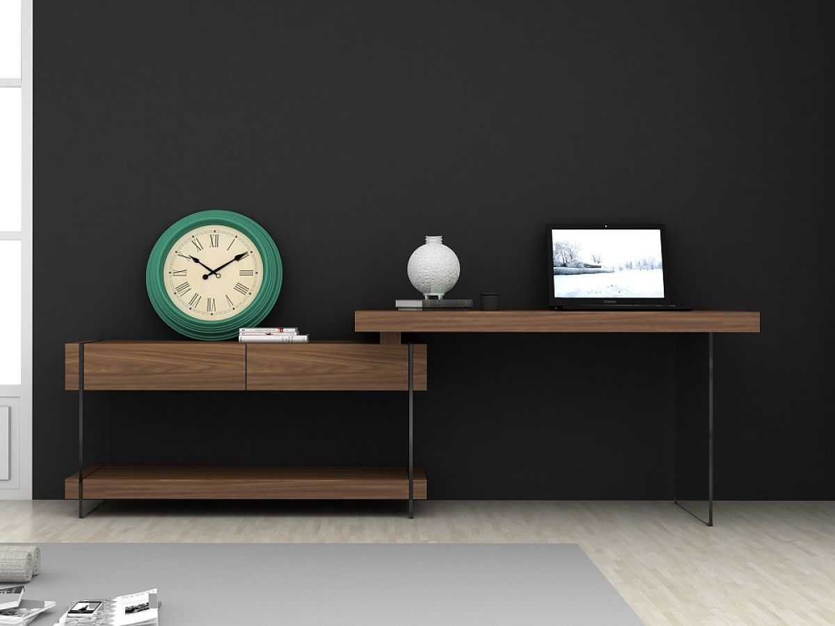Sfera 360° Walnut Modern Office Desk - Image 4