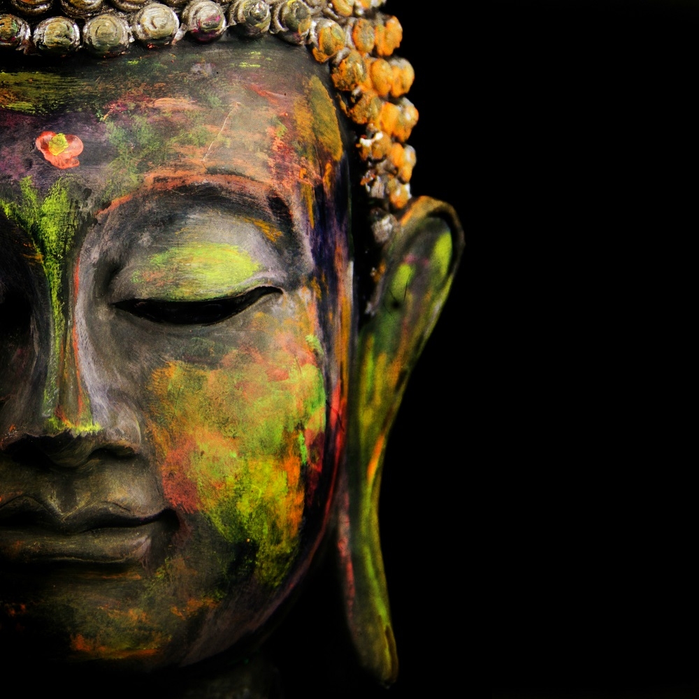 Colorful Buddha Modern Art