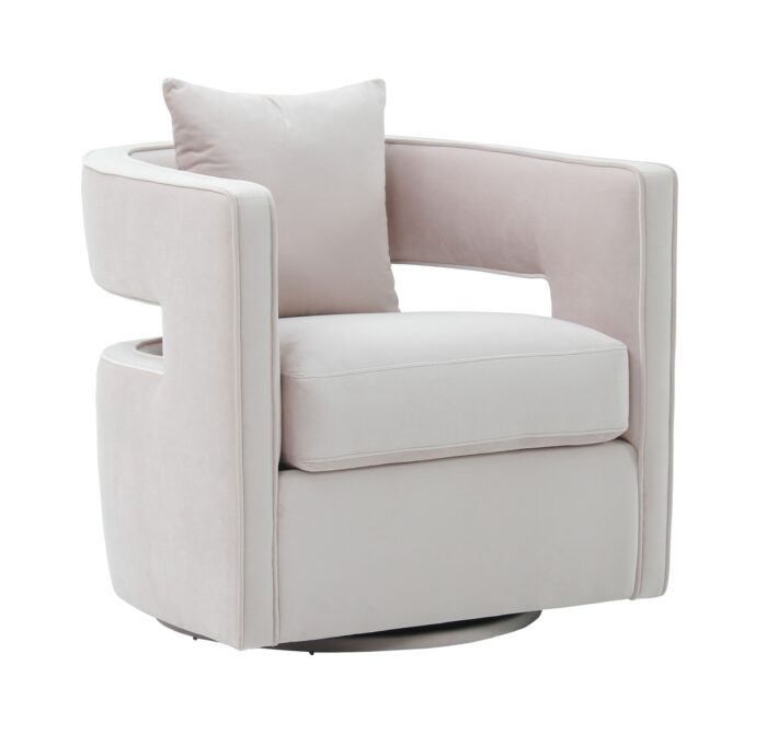 Kelly Blush Swivel Modern Chair