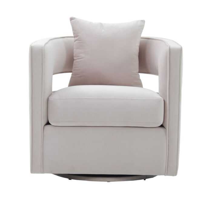 Kelly Blush Swivel Modern Chair - Image 2