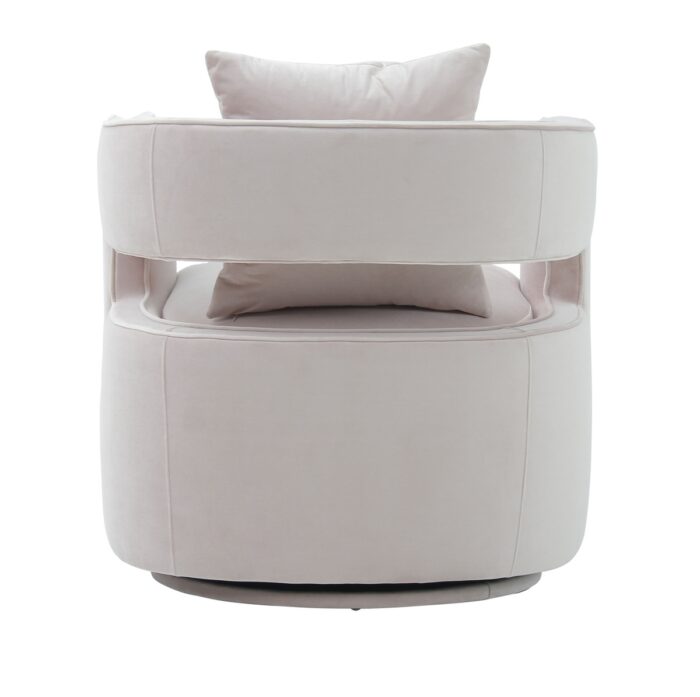 Kelly Blush Swivel Modern Chair - Image 3