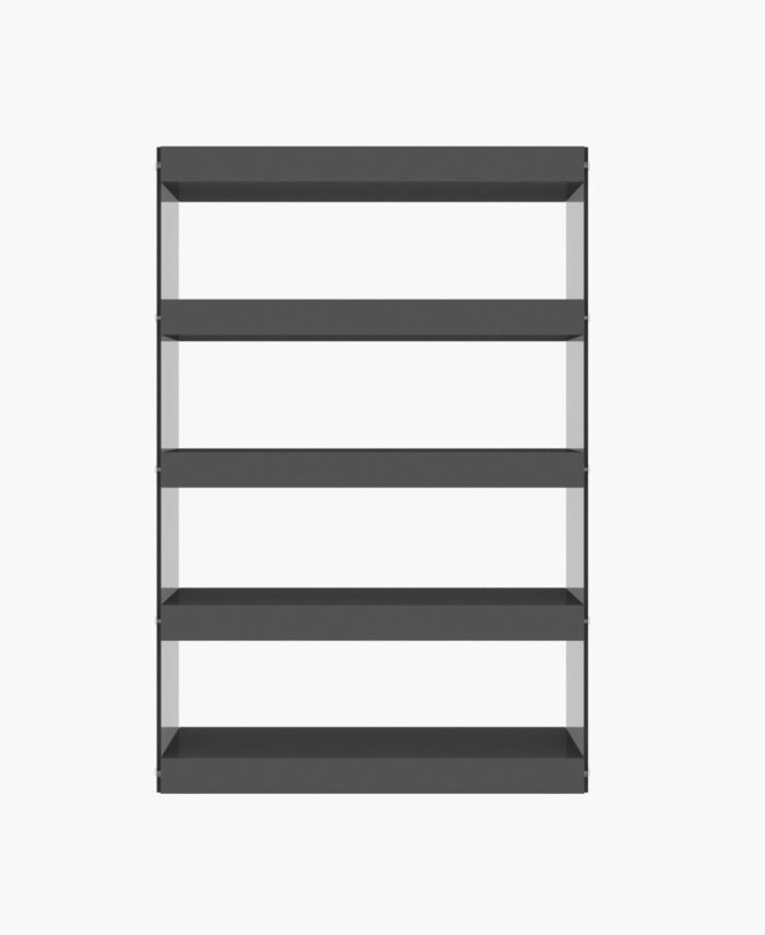 Turin High Gloss Grey Modern Bookcase - Image 2