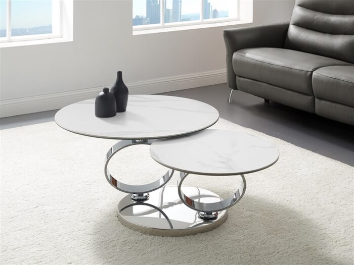 Movimento Porcelain Extendable Contemporary Coffee Table - Image 4
