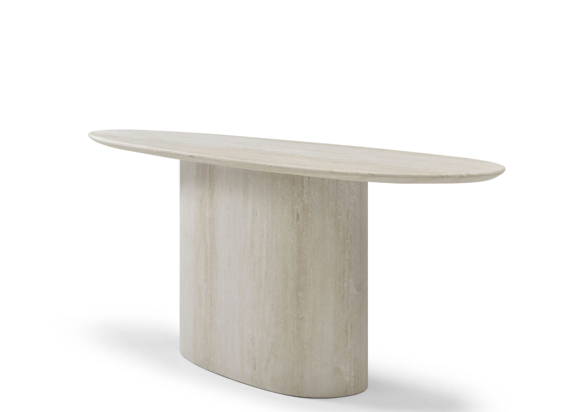 Pietra Travertine Contemporary Console Table
