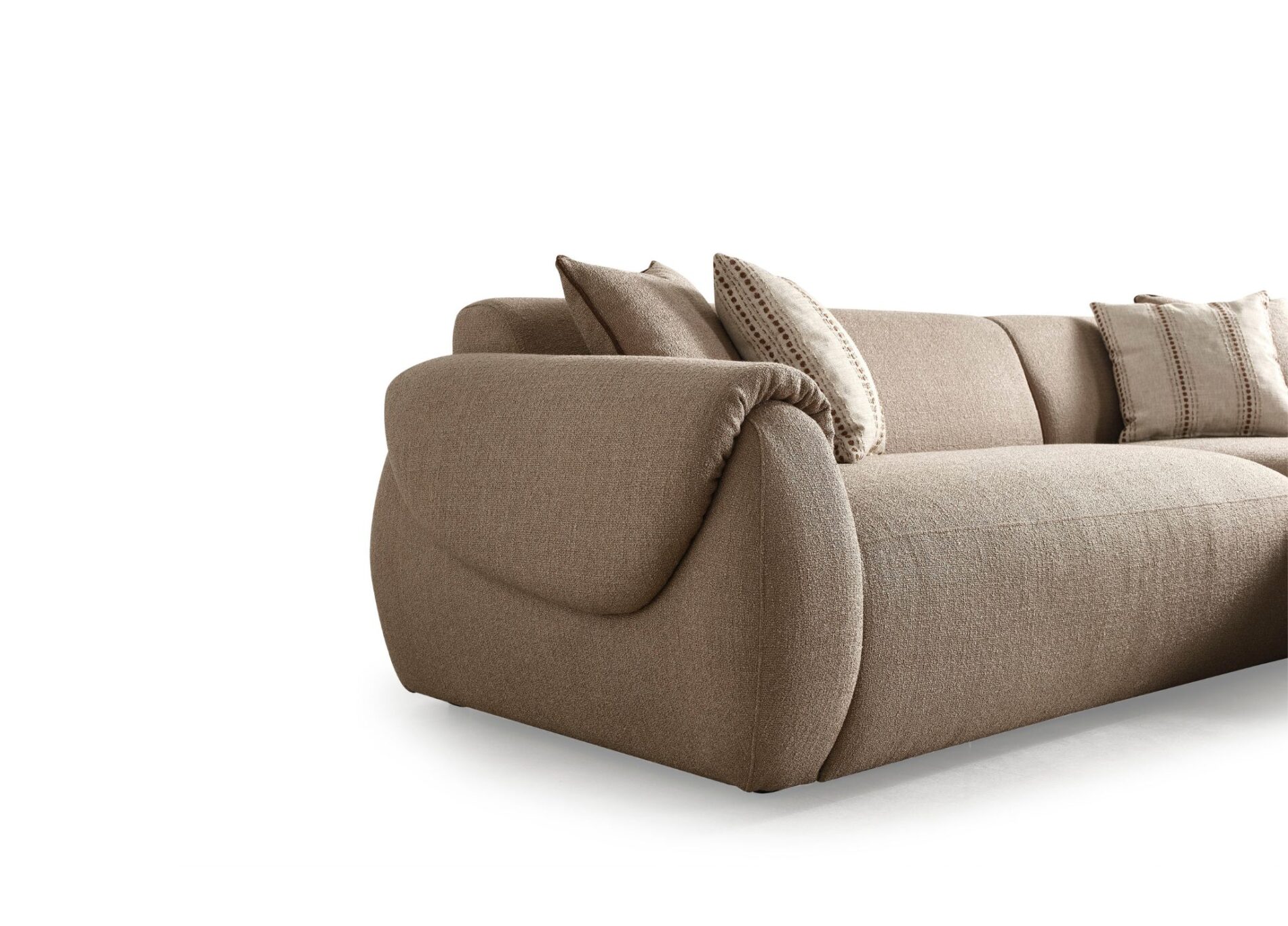 Florencia Curved Arm Sectional Sofa with Chaise - Image 3