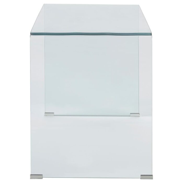 Mint Glass Modern Desk - Image 4