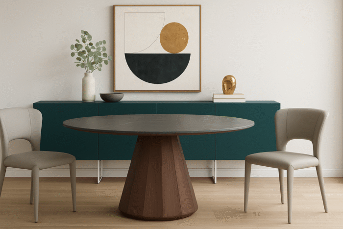Toscana Leather Modern Dining Room Chairs - Set of 2 - Image 5
