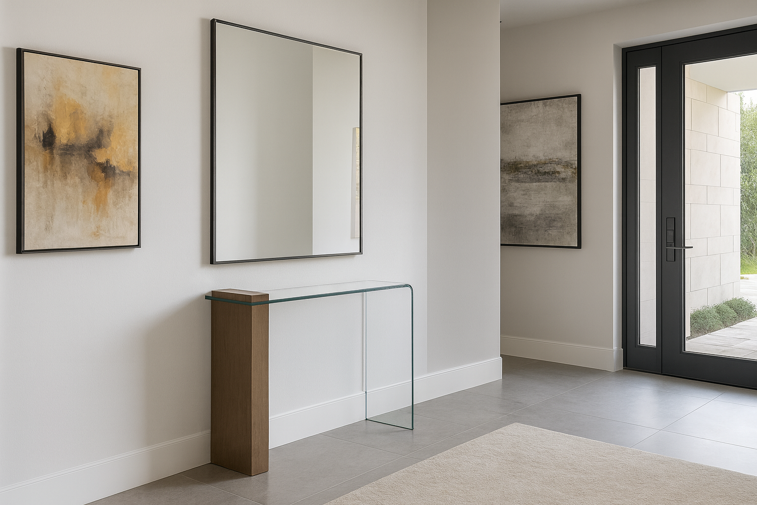 Bruno Walnut Modern Console - Image 2