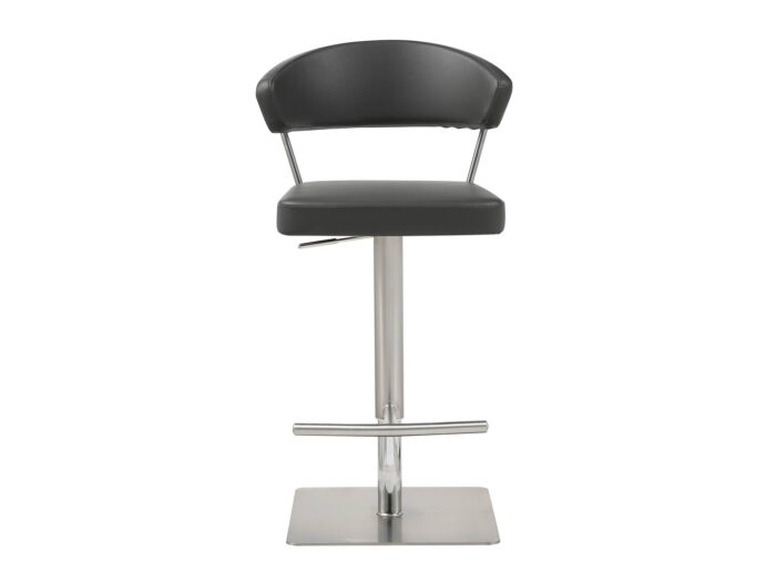 Clio Dark Gray Modern Bar Stools Square Base - Image 4