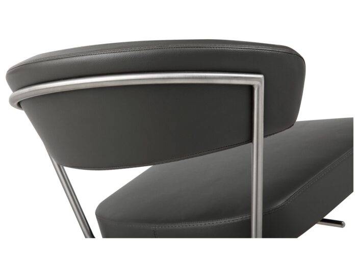 Clio Dark Gray Modern Bar Stools Square Base - Image 8
