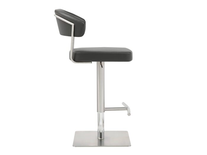 Clio Dark Gray Modern Bar Stools Square Base - Image 5