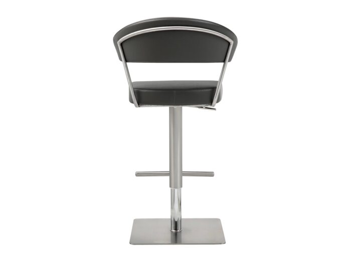 Clio Dark Gray Modern Bar Stools Square Base - Image 6