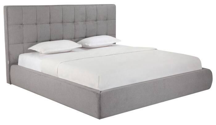 Marcello Gray Fabric Contemporary Bed