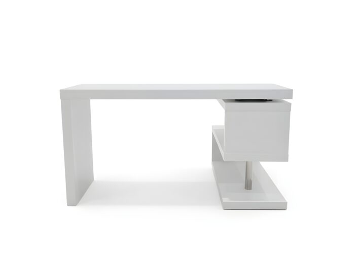 Zag White Modern Office Desk - Image 3