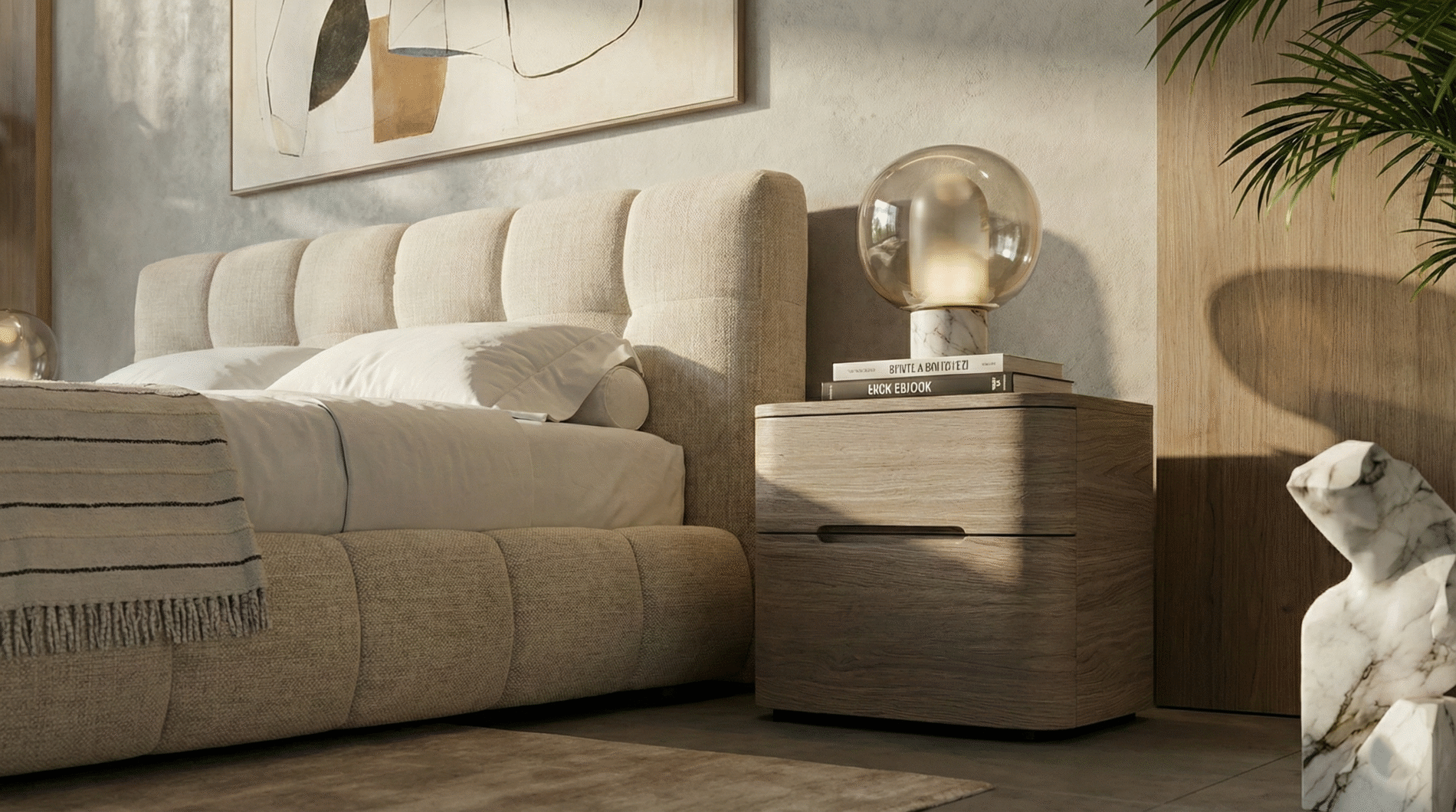 Veridian Matte White Oak Nightstands - Image 3