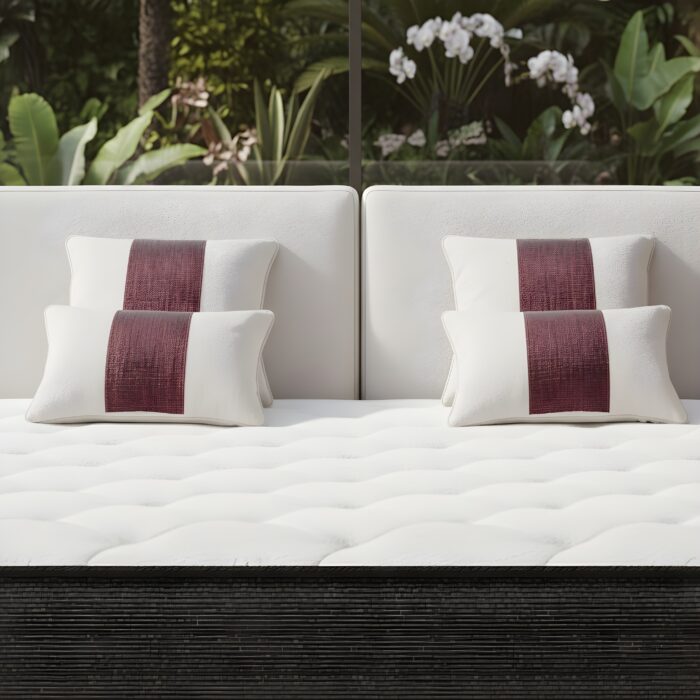 Sanctuary Leather and Fabric Contemporary Bed - Image 4