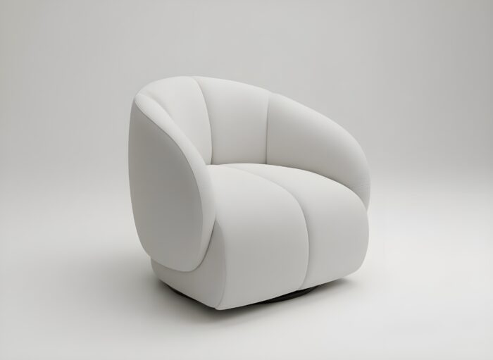 Naples Italian Contemporary Accent Swivel Chair