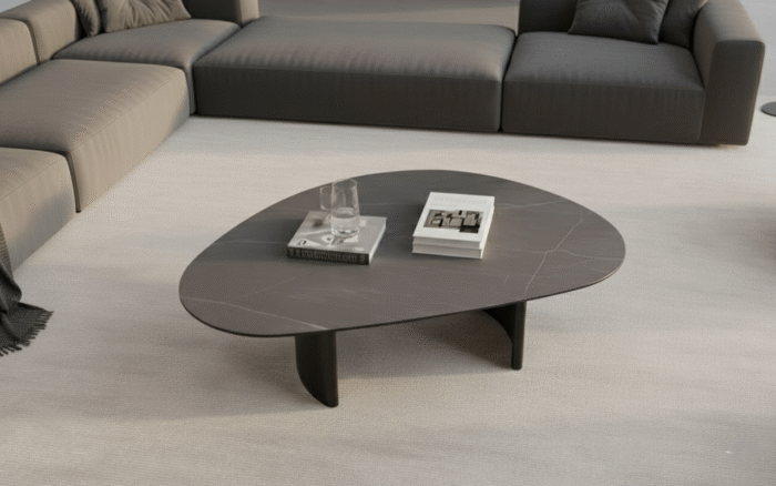 Roca Ceramic Contemporary Coffee Table - Image 2