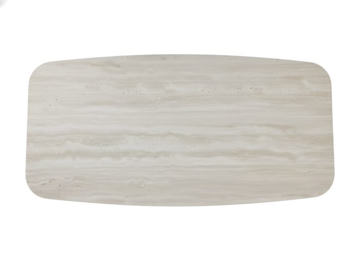 Hugo Travertine Contemporary Dining Table - Image 4