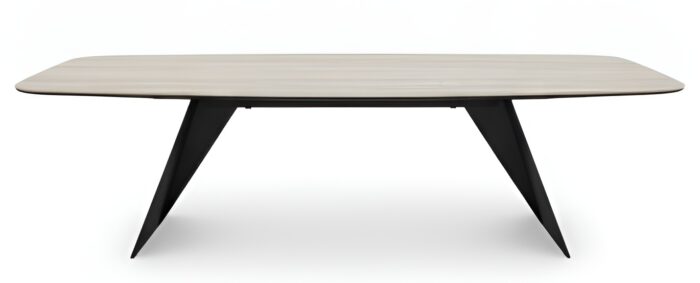 Hugo Travertine Contemporary Dining Table