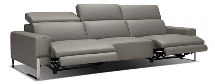 Boca II Italian Leather Modern Sofa