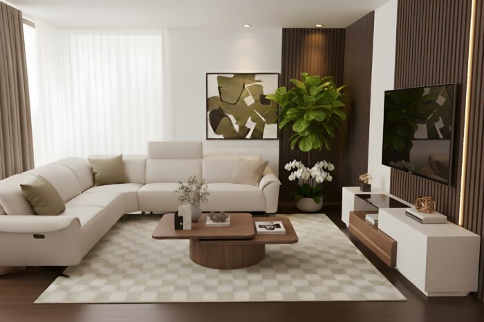 Abbraccio Italian Triple Reclining Leather Sectional - Image 2