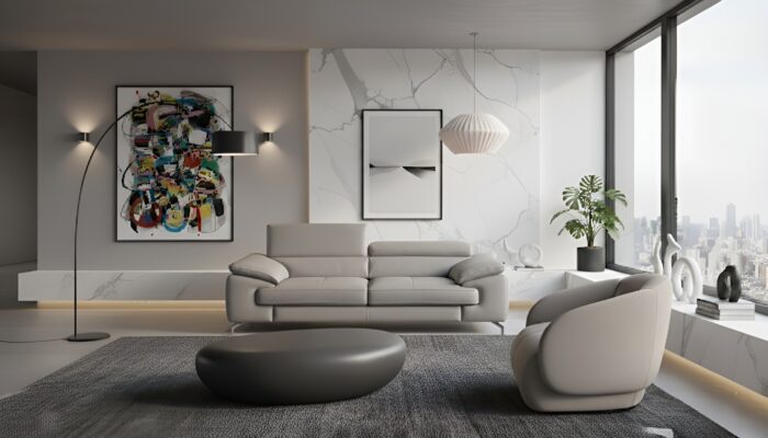 Torino Italian Leather Modern Sofa (Multiple Colors) - Image 4