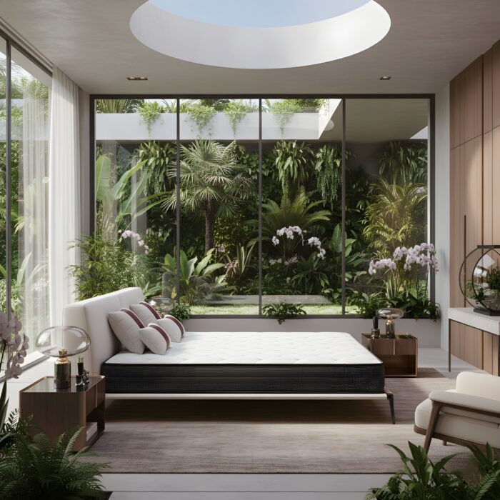 Sanctuary Leather and Fabric Contemporary Bed - Image 3
