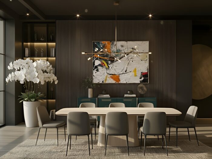 Tufa Modern Ceramic Dining Table - Image 2