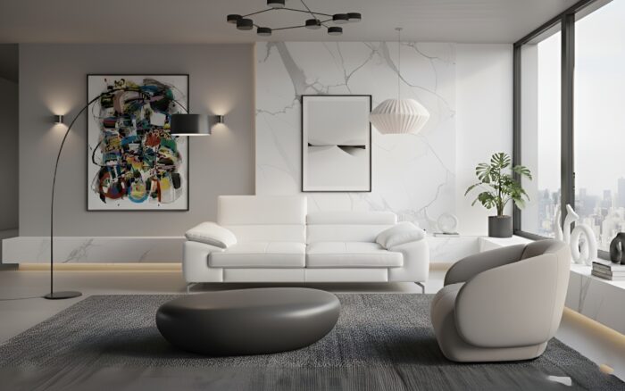 Torino Italian Leather Modern Sofa (Multiple Colors) - Image 5