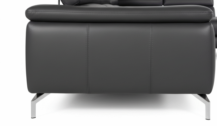 Torino Italian Leather Modern Sofa (Multiple Colors) - Image 7