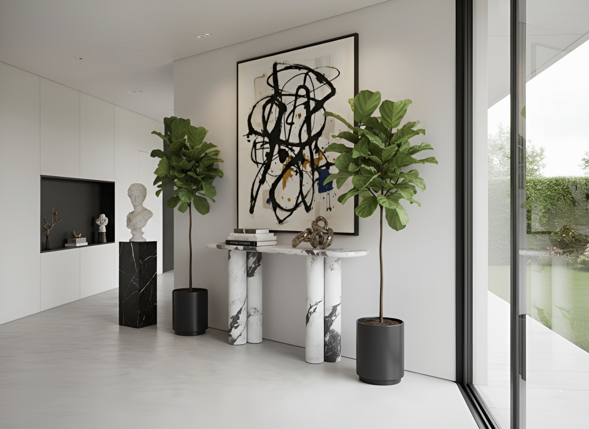 Blanca Modern Marble Console Table - Image 5