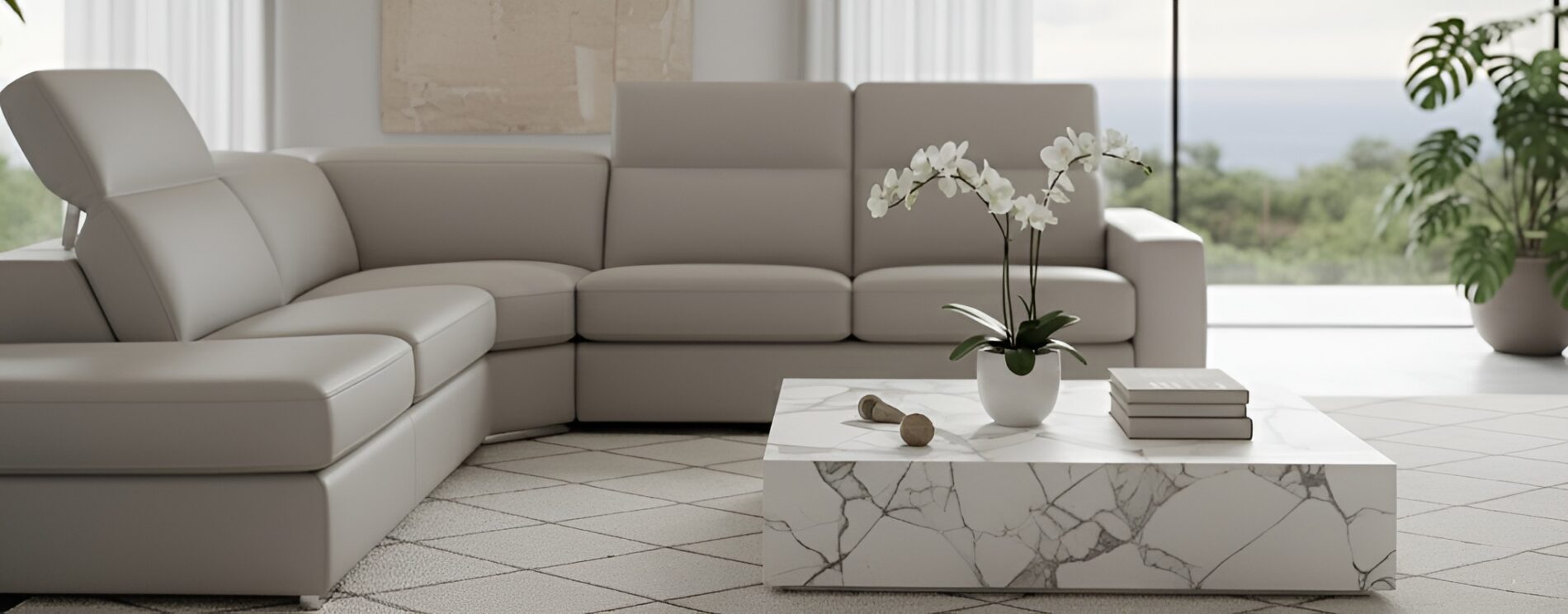 Ambasciatore II Italian Double Reclining Leather Modern Sectional - Image 3