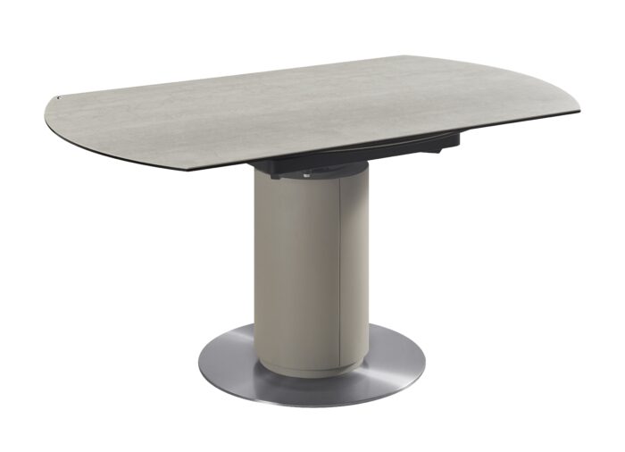 Atlas Travertine Extendable Modern Round Dining Table - Image 5