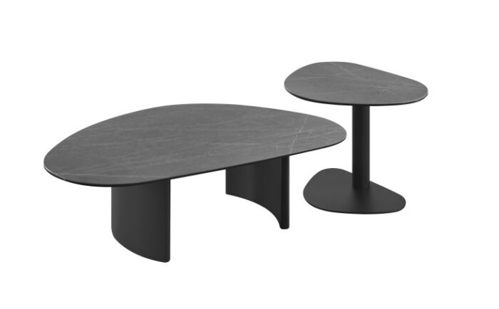 Roca Ceramic Contemporary Side Table - Image 5
