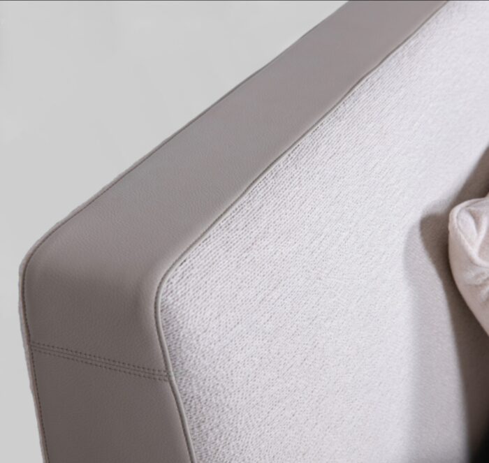 Sanctuary Leather and Fabric Contemporary Bed - Image 6