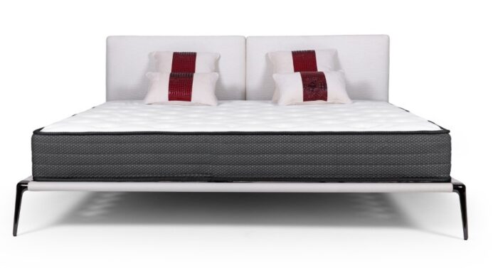 Sanctuary Leather and Fabric Contemporary Bed